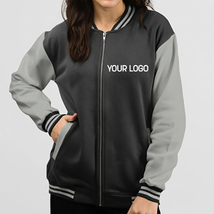 OEM/ODM Custom Silk Screen Printed Logo Embroidery Women's Quilted <b>Varsity</b> <b>Jacket</b> 100% Wool Cotton 2 Tone Breathable Warm Winter - Product Image 1