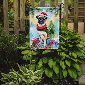 Carlin multicolore Drapeau de jardin de Noël Bannière décorative de cour pour patio Oeuvre d'art pour parterres de fleurs et boîtes aux lettres - Product Image 2