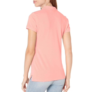 Polo pour femme de bonne qualité, nouveau, à séchage rapide, manches courtes, rose clair, pour le badminton, vente en gros de polos et t-shirts pour femmes - Product Image 3