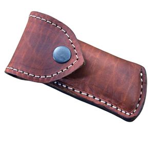 Cuchillo de Caza de Acero con Patrón Damasco, Hoja Fija, Mango de Madera y Funda de Cuero, Hecho a Mano, para Camping, Senderismo y Uso General al Aire Libre - Product Image 5