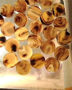 Boutons en agate naturelle de qualité supérieure, en corne de buffle, style animal sculpté, avec fonction imperméable - Product Image 2