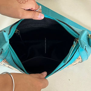 2026 Wholesale New Fashion Designer Hand Tooled Leather Shoulder Bag <b>Genuine</b> Cowhide Leather Saddle Handbags for Ladies Purses - Product Image 6