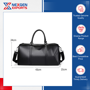 กระเป๋าเดินทางหนัง PU แฟชั่นขายดี พร้อมช่องใส่รองเท้า หูหิ้วนุ่ม จุของได้เยอะ เหมาะสำหรับการเดินทางไกล - Product Image 3