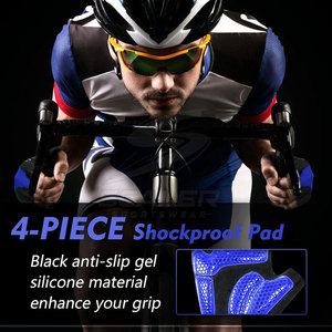 High Performance Half Finger Cycling <b>Gloves</b> Non-Slip <b>Moisture</b> Wicking Durable Soft Material for Superior Hand Safety Comfortable - Product Image 3