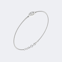 Bracelet station en diamant de laboratoire taille marquise serti clos, 0,50 CTW – Or blanc et rose, couleur E/F, pureté VVS2, Bijoux pour femme