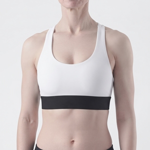 Sujetador deportivo sin costuras Active Bolster Industry, ecológico, de alto impacto, transpirable, con logo frontal, para fitness, gimnasio, entrenamiento y yoga. - Product Image 3