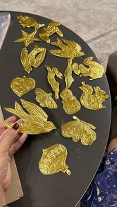 Adornos Navideños de Latón Hechos a Mano con Formas de Animales, Decoración Tradicional Colgante para Interiores, Decoración para Sala de Estar, ex-votos - Product Image 2