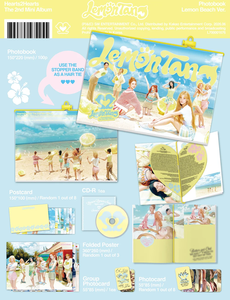 Hearts2Hearts เลมอน แทง 2nd มินิอัลบั้ม [Lemon Beach Ver.] โฟโต้บุ๊ค & ซีดี โฟโต้การ์ด โปสการ์ดแบบพับได้ โปสเตอร์ โปสการ์ด เคป๊อป - Product Image 2