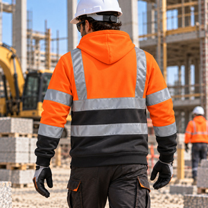 Sweat-shirt de travail réfléchissant haute visibilité pour hommes, idéal pour les travaux de construction et routiers - Product Image 2