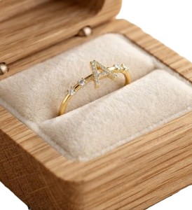 IGI Certified Round Brilliant Cut Lab Grown Diamond Minimal 10K 14K 18K Solid Gold Diamond Engagement <b>Ring</b> Color DEF Clarity VVS - Product Image 5