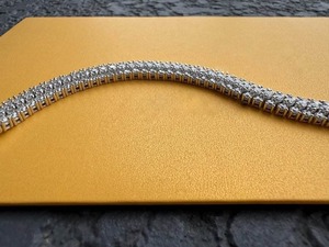 Pulsera de Diamantes Moissanite de Diseño Único, Conjunto de Piedras Brillantes, Joyería de Moda de Lujo, Elegante Accesorio para la Muñeca, Regalo para Ella y Él - Product Image 2