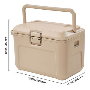 Borsa Frigo Rigida Portatile da 16,5 QT con Manici Resistenti, Portabicchieri, Materiale Leggero e Rigido, Isolamento Termico, 100% Ritenzione del Ghiaccio, Design Leopardato - Product Image 5