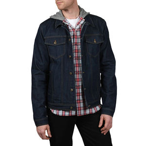 Waterproof Windproof <b>Men</b> Slim Fit <b>Denim</b> <b>Jacket</b> Design Front Logo OEM Service New Arrival Quick dry Breathable Outerwear Solid - Product Image 3