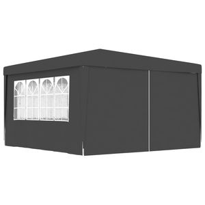 Tenda per Matrimoni ed Eventi in Polietilene Antracite 13,1 x 13,1 piedi con Telaio in Acciaio - Product Image 2