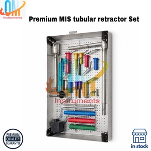 Kit chirurgical tubulaire radiolucent pour chirurgie de la colonne vertébrale à intervention minimale invasive (MIS) OMI-SPI-21 en acier inoxydable - Product Image 5