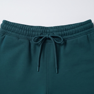 <b>Women's</b> Cotton Fleece Loose Fit <b>Bermuda</b> <b>Shorts</b> Solid Color Drawstring Waist Casual Athletic Wear Mid Rise Pockets Winter Style - Product Image 4