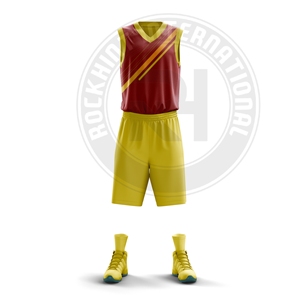 Uniforme de Baloncesto para Equipo, Diseño Ligero con Base de Poliéster, Cómodo para las Sesiones de Entrenamiento - Product Image 1