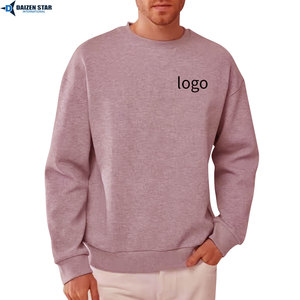 Wholesale Custom Men’s Crewneck Sweatshirt Heavyweight Cotton Plain <b>Design</b> - Product Image 2