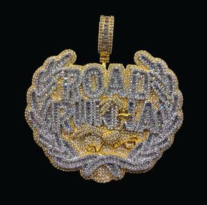Colgantes de Moda Hip Hop con Letras y Diamantes de Moissanita, Estilo Urbano, Clásicos, para Unisex - Product Image 3