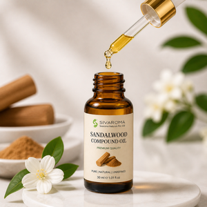 Sandal Compound Oil for Bulk Industrial Supply Aromatherapy Product Manufacturing Soap Fragrance Mixing and Perfume <b>Applications</b> - Product Image 1