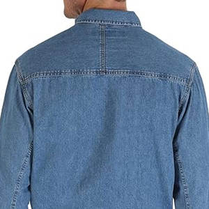 เสื้อเชิ้ตแขนยาวผ้าทวิลสำหรับผู้ชาย ขายส่ง เสื้อเชิ้ตเบอร์กันดีทนทาน เหมาะสำหรับใส่ทำงานและลำลอง - Product Image 4