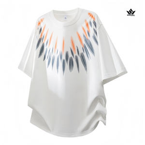 เสื้อยืดโอเวอร์ไซส์ผู้ชาย สีพื้น คอกลม แขนสั้น ผ้าฝ้ายถัก 100% ระบายอากาศได้ดี น้ำหนัก 180 กรัม สไตล์ลำลอง สตรีทแวร์ - Product Image 4