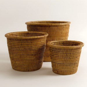 Nouveau dernier design blanc naturel rotin planteur pot panier accessoires de jardin en gros osier jardinières pots meilleurs cadeaux - Product Image 6