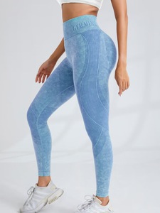 Wholesale Custom Logo High Waist <b>Tights</b> Pants Super Soft Gym Fitness Leggings for Women - Product Image 4