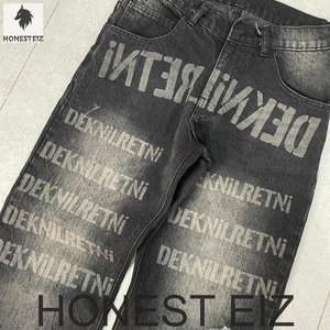 BE Ropa de Hombre Nueva Colección Primavera/Verano Estilo Urbano Vintage de Marca Tendencia Costa Oeste Denim de Doble Cintura Mediana Texturizado 100% Algodón - Product Image 3