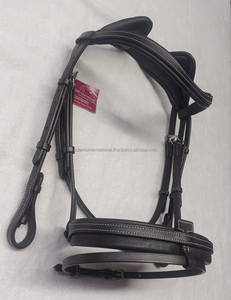 Bridon de cheval en cuir personnalisé avec design anatomique, tête et bride rembourrées douces, fabricant grossiste - Product Image 3