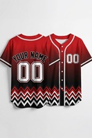 Maillot de baseball personnalisé noir par sublimation, unisexe, à manches courtes, uniforme d'équipe, t-shirt athlétique anti-humidité pour adultes