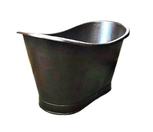 Baignoire lourde de forme ovale autoportante unique de créateur faite à la main en forme de baignoire à double paroi fabricant en gros direct d'usine - Product Image 2