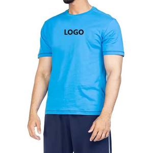 เสื้อยืดเปล่าแบบยูนิเซ็กซ์ขายส่งจำนวนมาก เสื้อยืดโพลีเอสเตอร์สำหรับสกรีนโลโก้ เสื้อยืดเปล่าเรียบๆ เสื้อยืดผู้ชาย - Product Image 1