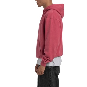 Custom Made Acid Wash Hoodie Breathable Best Material Men Acid Wash Hoodie 100% Cotton Made Men Acid Wash Hoodie 2025 - Product Image 2