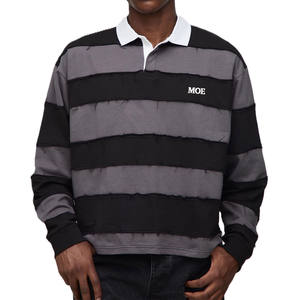 เสื้อยืดแขนยาวผู้ชายแบบ Panel Construction ผลิตจากผ้าฝ้าย GSM สูง รับผลิตแบบ Custom Branding และ OEM - Product Image 1