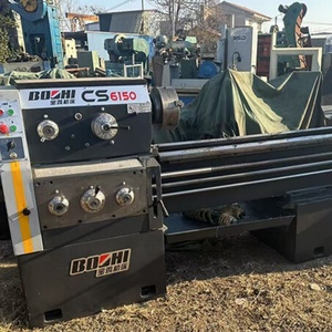 Torno de metal portátil mini usado Cs6150, máquina de banco pequeña vertical convencional para acabado de motores - Product Image 1