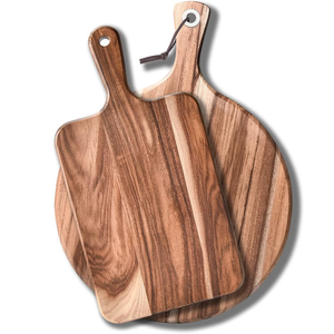Planche à découper rectangulaire en bois d'acacia personnalisée, épaisseur 1,5 cm, compatible lave-vaisselle, ustensile de cuisine populaire - Product Image 3