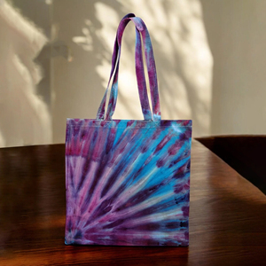 Design Your Own <b>Bag</b> Custom Logo And SIze Reusable For Shopping Tie Dye <b>Bags</b> Recycle Cotton Canvas Fabric - Product Image 5