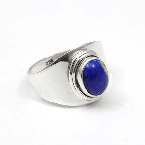 High Quality Original 925 Sterling Silver <b>Ring</b> With Oval Cut <b>Lapis</b> <b>Lazuli</b> Gemstone GRA Certified Wholesale Bohemian Jewelry - Product Image 2