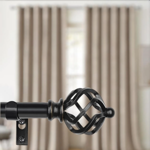 Barra de Cortina de Acero Premium con Adornos Decorativos - Product Image 2