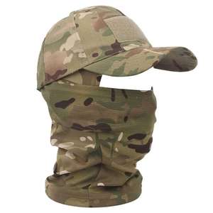 Pasamontañas Táctico Unisex Resistente al Fuego con Gorra Snapback, Máscara Facial Completa, Camuflaje, Deportes al Aire Libre, Ajustable y Transpirable - Product Image 1