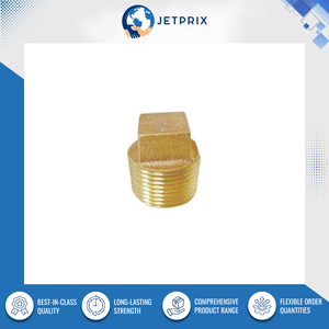 ข้อต่อท่อแบบเสียบหัวเหลี่ยมหล่อขึ้นรูป Jetprix International คุณภาพสูง ผลิตจากทองเหลืองธรรมชาติ  พร้อมเกลียว BSPT/NPT  รับแรงดัน 1200 PSI - Product Image 2