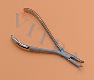 Weingart 60 °   Alicates Angulados de Acero Inoxidable para Sujetar Alambres de Ortodoncia, Instrumento Dental Manual OEM ODM - Product Image 2