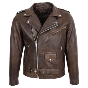 Veste en cuir pour homme, style motard, design personnalisé, manteau en cuir PU, veste décontractée pour l'hiver, streetwear, fabrication directe - Product Image 1