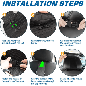 Organizer Universale per Sedile Posteriore Auto con 3 Tasche Molle Staccabili, Organizzatore per Sedile Auto e Camion per Attrezzatura Tattica C - Product Image 4