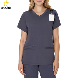 เสื้อสครับพรีเมียมสำหรับผู้หญิงพร้อมกระเป๋า  ชุดสครับสวมใส่สบายสำหรับผู้หญิง  ของใช้จำเป็นสำหรับพยาบาล - Product Image 1