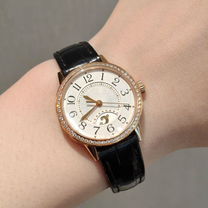 Reloj de Mujer Rendez-Vous, con Indicador de Fase Lunar, Bisel con Diamantes, Caja de Acero Inoxidable/Oro Rosa, Elegante Reloj de Pulsera - Product Image 6
