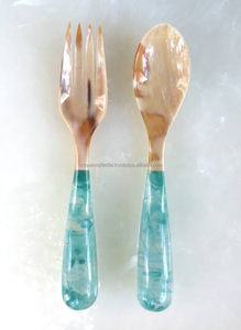 2025 Juego de cubiertos de cuerno ecológico para comedor Juego de cuchillo y cuchara de tenedor de cuerno de calidad superior para comidas elegantes - Product Image 6