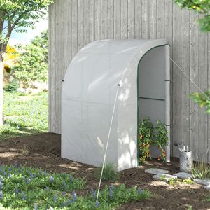 5 'X 4' X 7 'copertura bianca PE Walk-In all'aperto magra-to serra con avvolgi finestra per piante vivaio giardino serra - Product Image 6