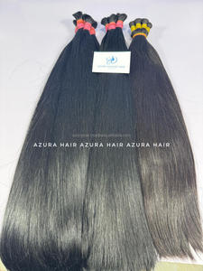 Extensions de cheveux humains en vrac colorées et lisses sans trame pour tressage, couleurs personnalisées - Product Image 6
